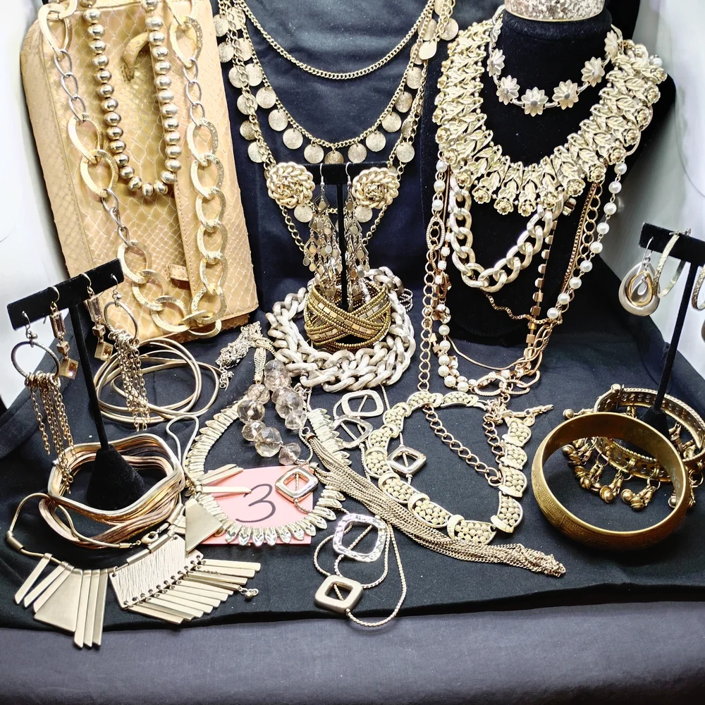 Lot#3 Chic Goldtone Jewelry Collection - Picture 2 of 10